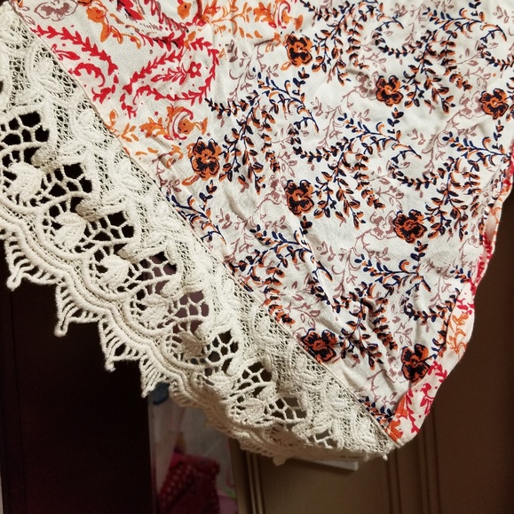 Angie Bohemian Print Crochet Maxi Dress - Picture 5 of 8